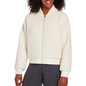 Calia By Carrie Underwood White Sherpa Jacket Size Medium Soft Cozy Sweater